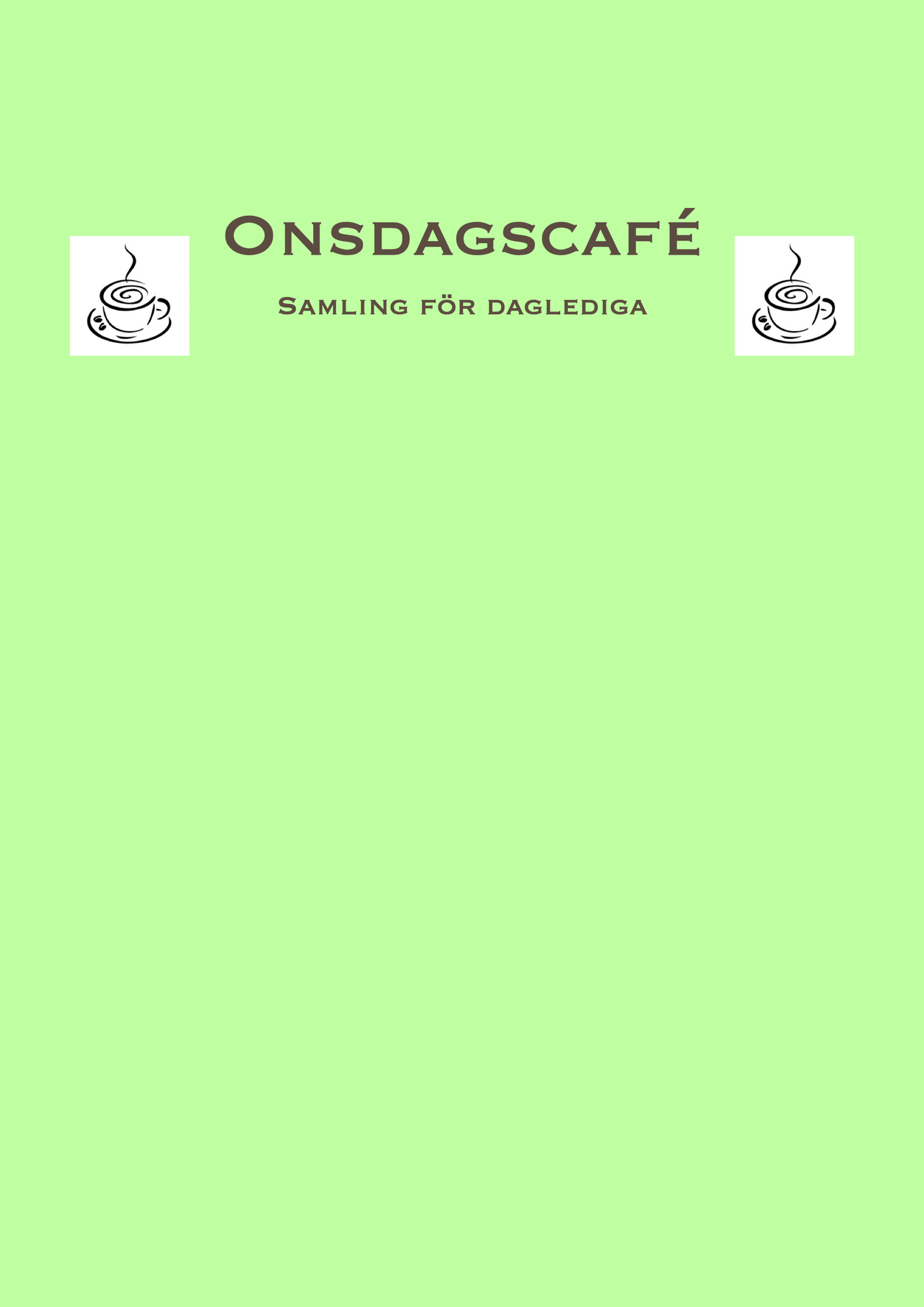 Onsdagscafé